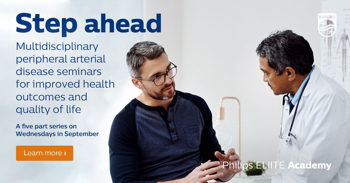 DevinMcbrier's tweet image. Stay a Step Ahead of PAD patient management with Philips’ 5-session education series this September. For info &amp;amp; to register: bit.ly/PADseriesPhili…
#PADAwareness #SaveaLimb #CLIFighters
#IVUS #MedEd