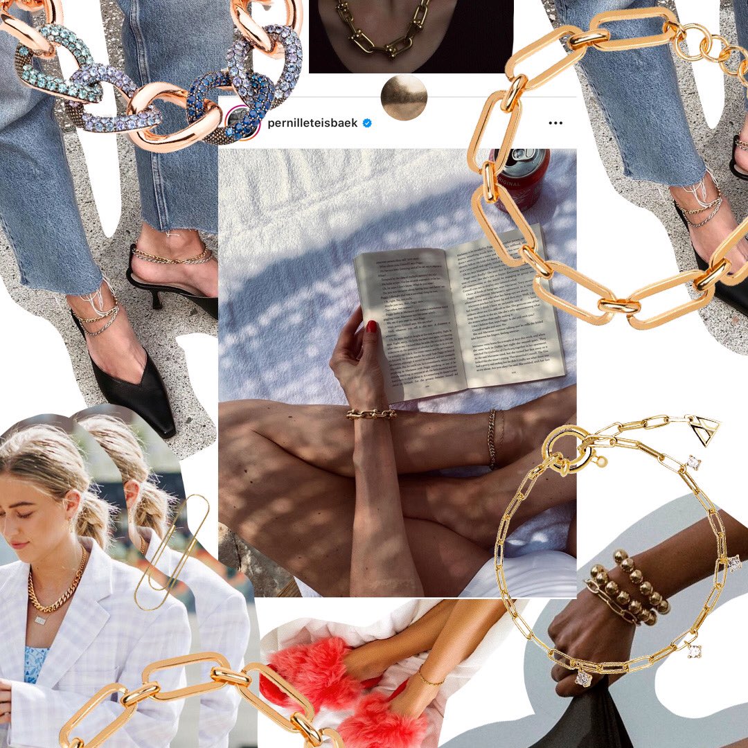 BB_badas's tweet photo. Las cadenas de eslabones toman la palabra y este año vivirán su momento de auge; una tendencia recuperada que ahora conquista de nuevo el joyero de la temporada Otoño/Invierno.  https://t.co/bZKhiaHwzw https://t.co/uGoLouusBZ