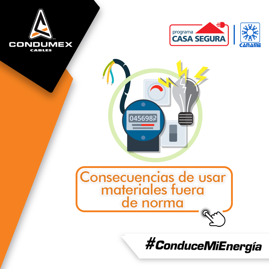 condumex_cables's tweet photo. Da click en el siguiente enlace para conocer las consecuencias de utilizar materiales fuera de norma https://t.co/x93RJwk9Yd #Condumex #ConduceMiEnergía #Caname #ProgramaCasaSegura #CuidaTuInstalaciónEléctrica #SeguridadEléctrica #SectorEléctricoUnido https://t.co/ZVmmKU0fhQ