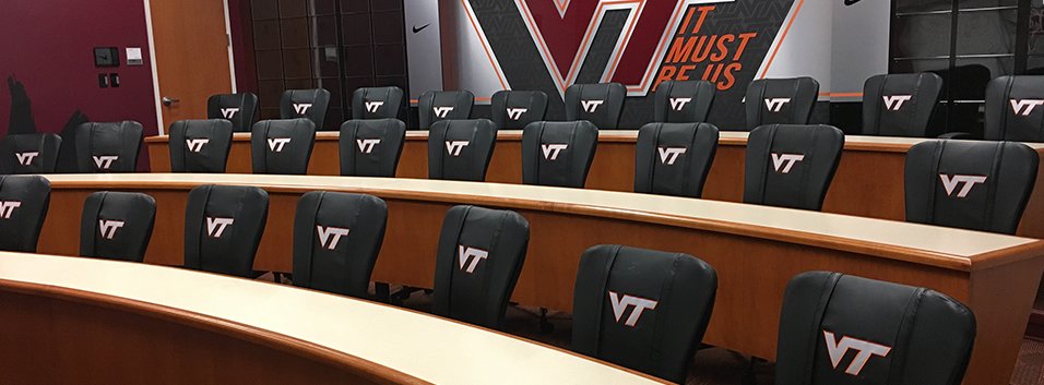 Film room, conference room, lobby... "man cave" and "she shack" too.  Now one does it better than <a href="/DreamSeat_HS/">DreamSeat High School</a> and <a href="/BSNSPORTS/">BSN SPORTS</a> Contact your local SalesPro or DM for more info. #Recruiting #SchoolPride #WOW