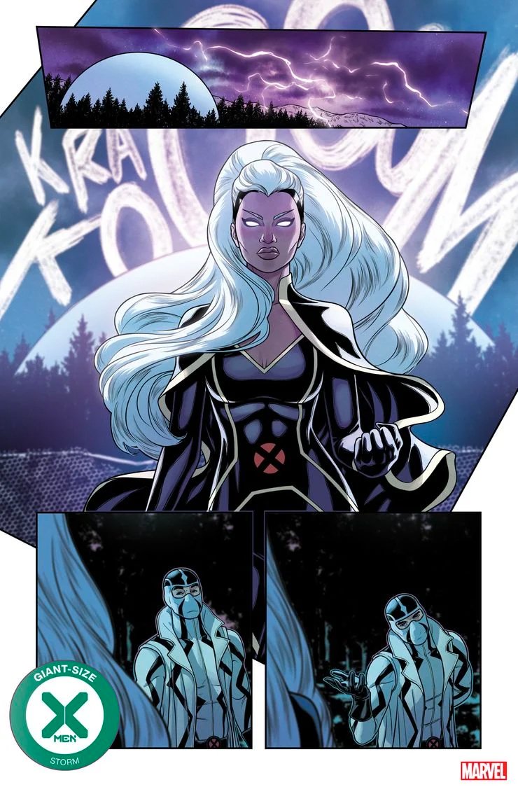 ❌ GIANT-SIZE X-MEN: STORM preview! ❌

Written by Jonathan Hickman, drawn by me, colored by @COLORnMATT - out September 16th. Very excited for you to read it!! 
