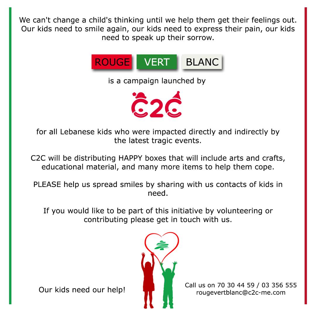ClubC2c's tweet photo. Please help us bring back smiles on their faces ! Call us on 70-304459 or 03-356555
#Lebanon #LebanonExplosion #lebanesekids #kids
#انفجار_بيروت #لبنان_منكوب #أطفال #لبنان_ينهض https://t.co/yqcwviG999