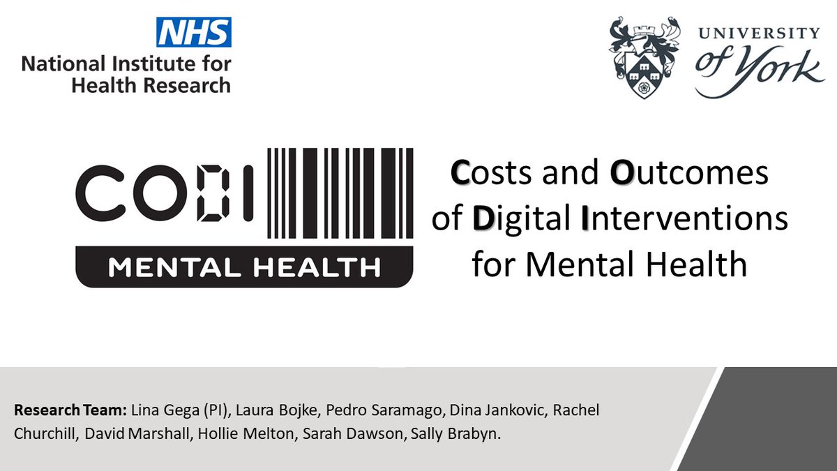 Digital interventions for mental health (DMHIs) have been talked about a lot during the pandemic, with higher demand for mental healthcare and reduced access to face-to-face care. But what is the evidence behind them?We've just done a project on this at  @UniOfYork...