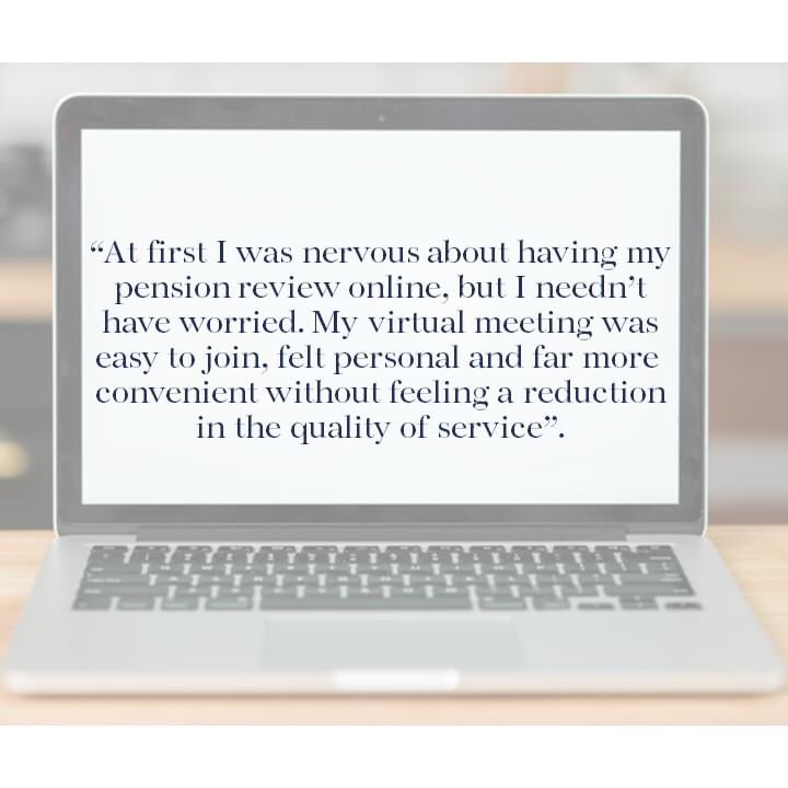 Are you worried about speaking to one of our expert Independent Advisers online? Here is some feedback from one of our clients following their recent pension review #oswestry #shrewsbury #chester #knutsford #pension #ifa #advice