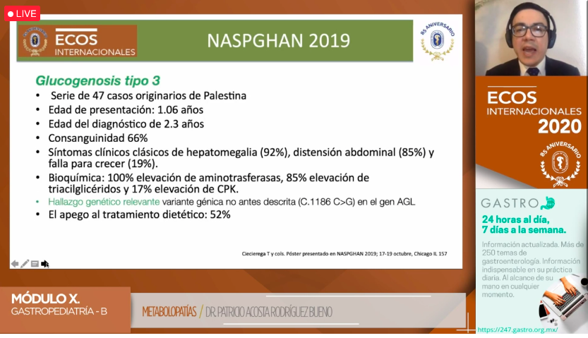 gastromx's tweet photo. MODULO X: GASTROPEDIATRÍA - B

Metabolopatías con el Dr. Patricio Acosta Rodríguez Bueno.

#yosoyAMG #AMG2020 #AMGdiferente #Ecos2020 #EcosInternacionales2020 https://t.co/kzb0yTTG0M