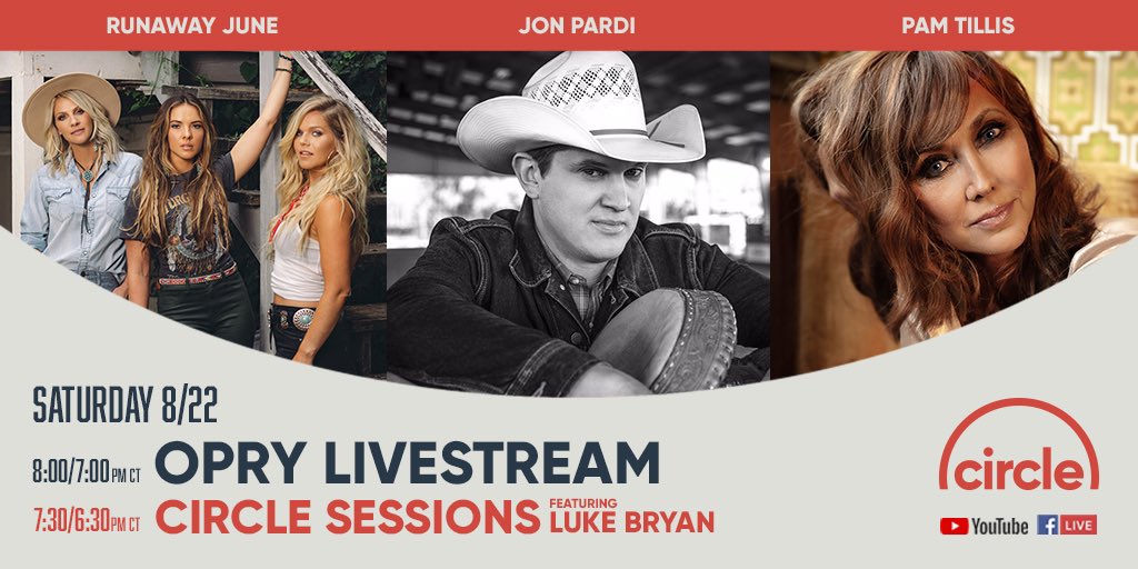 Pam Tillis (@pamtillis) on Twitter photo It’s been way too long since I’ve gotten to play the <a href="/opry/">Grand Ole Opry</a> - that’s why I’m extra excited to be back tomorrow along with the fabulous @jonpardi and <a href="/runawayjune/">Runaway June</a>! Tune in on Circle All Access at 8/7 CST 🎬 <a href="/CircleAllAccess/">Circle All Access</a> #unbroken It’s been way too long since I’ve gotten to play the <a href="/opry/">Grand Ole Opry</a> - that’s why I’m extra excited to be back tomorrow along with the fabulous @jonpardi and <a href="/runawayjune/">Runaway June</a>! Tune in on Circle All Access at 8/7 CST 🎬 <a href="/CircleAllAccess/">Circle All Access</a> #unbroken