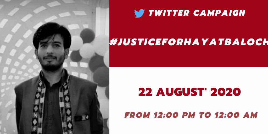 droushambalouch's tweet photo. If you cannot be there physically to protest tomorrow for #HayatBaloch. You Can (and Should) Still Protest. 

Join Twitter campaign tomorrow from 12:00 pm to 12:00 am. 

#JusticeForHayatBaloch https://t.co/cexQhkaKHW