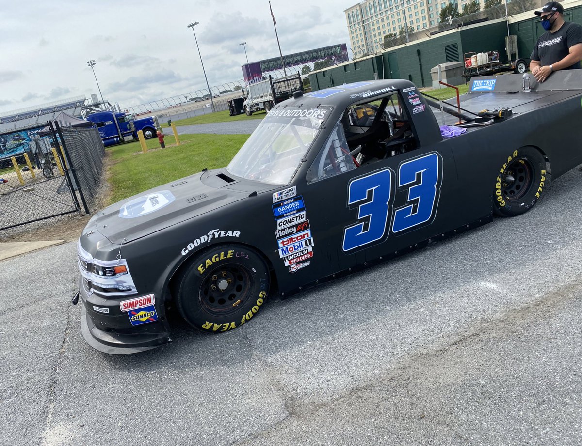 bryantb005's tweet photo. @RBR_Teams and I are ready to take on the @MonsterMile today with @CroweEquipment 🚜 I’m also glad to have my @NASCARRoots of #MyrtleBeachSpeedway riding with me today❤️ #CroweEquipment #RBRgraphics #nascar #NascarTrucks #Dover https://t.co/Jt1lE2tSEE
