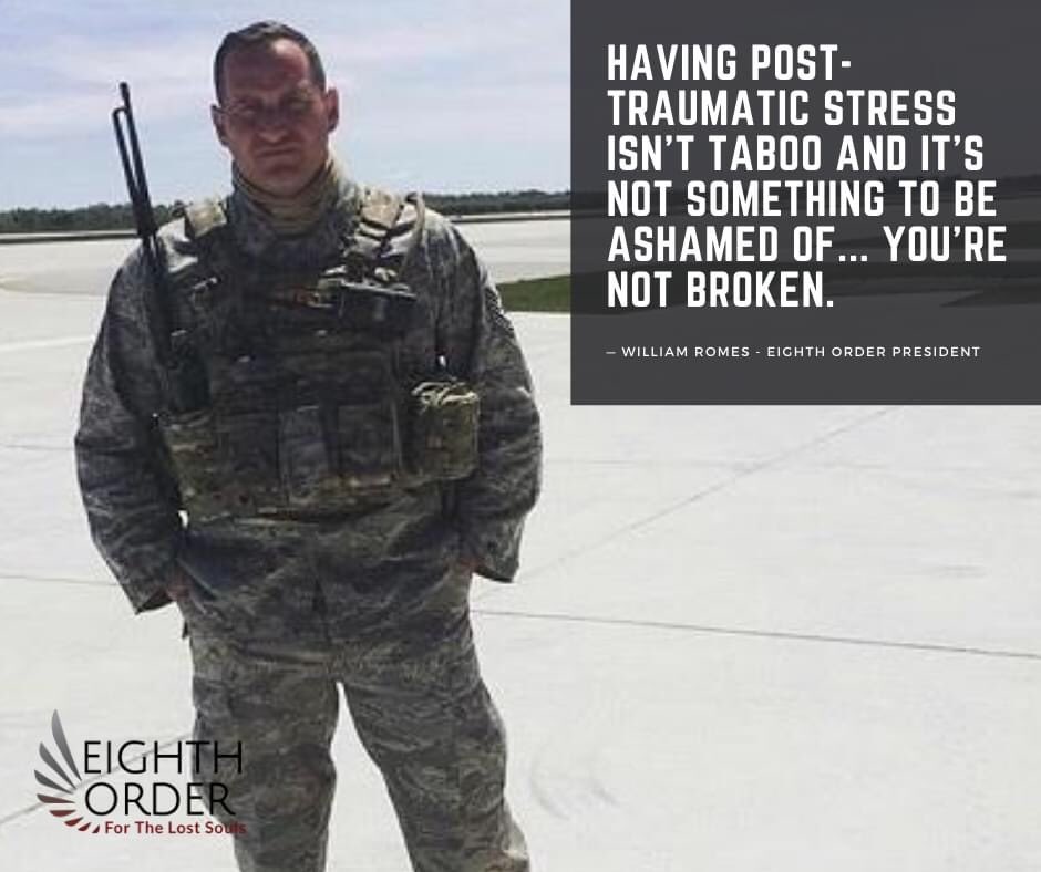eighthorder's tweet photo. There is a stigma out there about our veterans. It’s not true. We are here to right this ship and rewrite the narrative, heal our warriors, and preserve their legacy. Are you willing to #jointhemission ? https://t.co/LUGSOkYRBx
