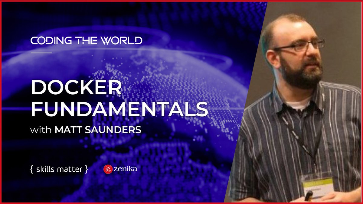 Are you or your team adopting #Docker?

Join <a href="/cm6051/">Matt Saunders</a> hands-on Docker Fundamentals course and learn how to administer and build enterprise-grade production systems using Docker.

For more information visit: go.skillsmatter.com/20200921-docke…

Brought to you with  <a href="/ZenikaIT/">Zenika</a>