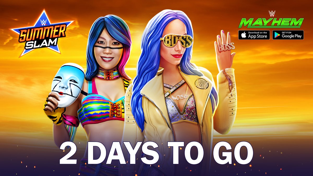 wwe_mayhem's tweet photo. SummerSlam Main Card Matches are back! Take Asuka to challenge Sasha Banks and set your own fate on Sunday with the re-run of this blockbuster SummerSlam 2020 1vs1 Event. #WWE #Summerslam #SummerSlamWeek #WWENetwork #WWESuperstars #Raw #SmackDown @WWE @WWENetwork @RelianceEnt https://t.co/MyOCc9ruYm