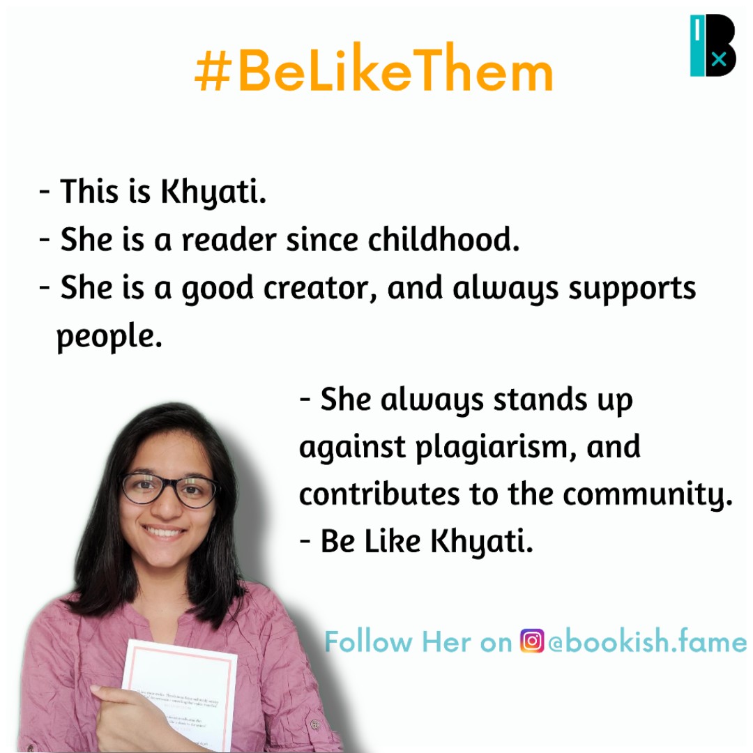 bookxp's tweet photo. Congratulations on 10K on Instagram!
Khyati, you have always been an inspiration 🌼
Keep Slaying💙
@khyati_gautam
#BeLikeThem is a series I started on Instagram to appreciate fellow creators, and to inspire people.
#BeLikeThem #Belikebro #BookXp https://t.co/JCzbGJ7cl6