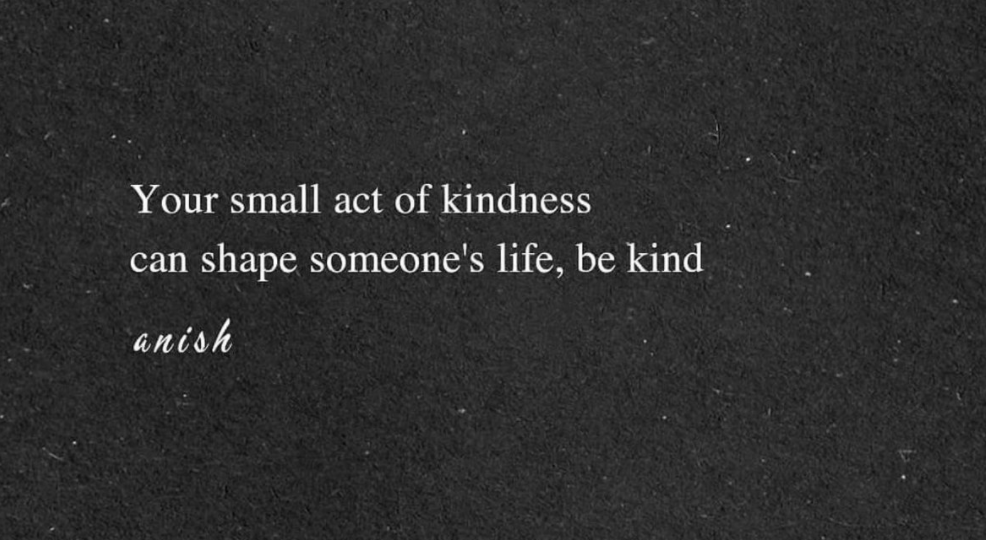 CarolWells_'s tweet photo. Even when things are difficult, kindness matters. https://t.co/DlxZq1Ieuq