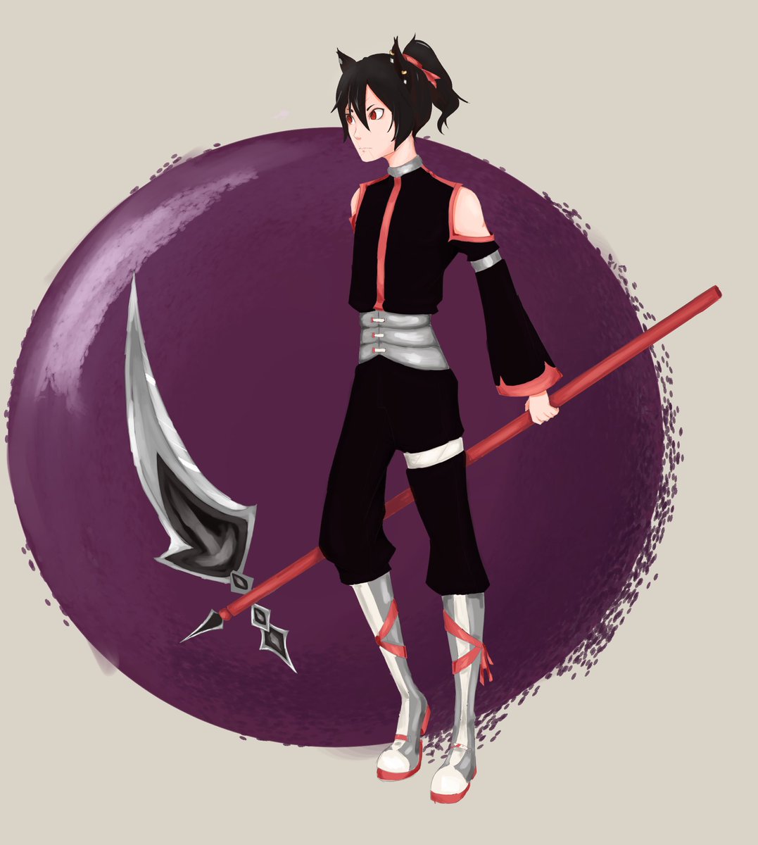 Another baby boi. He looks edgy but hes the softest and I accidentally made him look alot more mature than he is lmao but thats showbizz bb

#anime #AnimeArt #digitalart #ArtistOnTwitter #artph