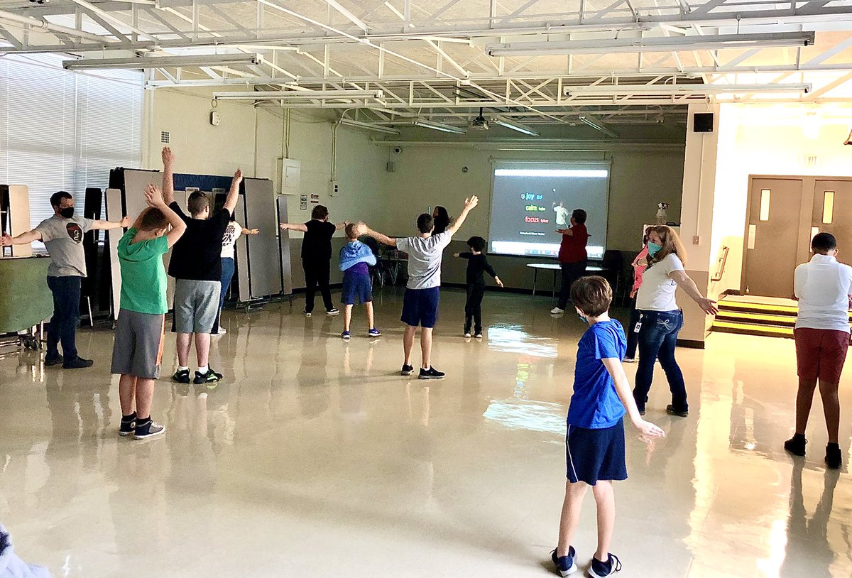 BAM! Breathing and Movement exercises led by our wonderful counselor and therapist, Ms. Schalliol and Ms. Palmer.