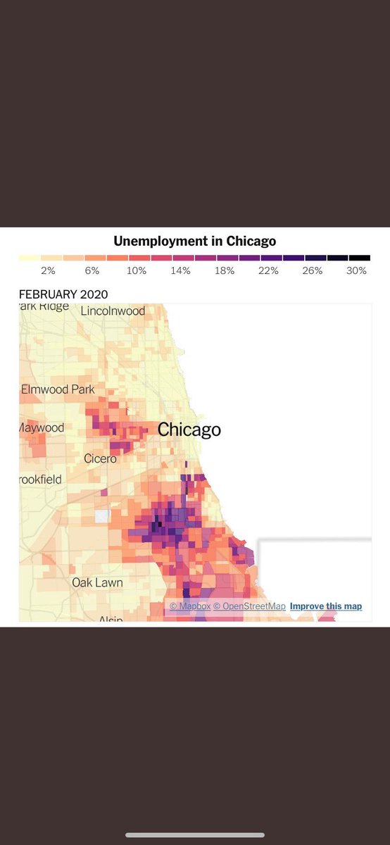 This is made worse by the pandemic. Unemployment rates on the South and West sides have soared.
