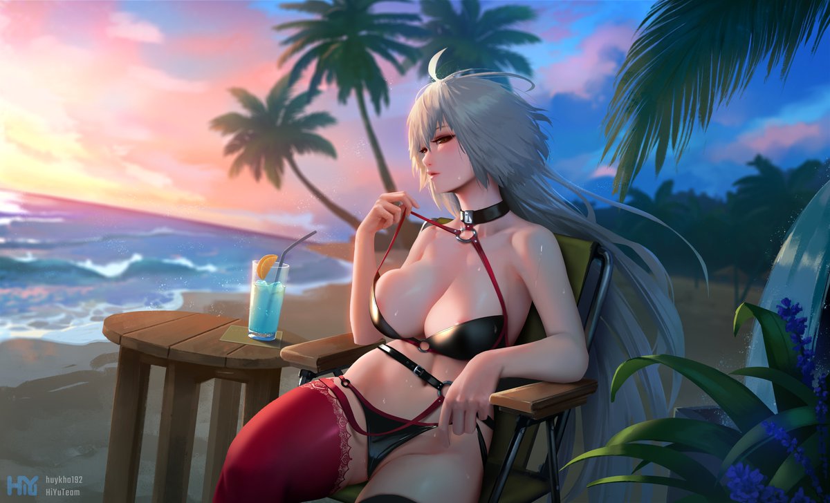 HiyuTeam's tweet photo. #FGO 
summer jeanne alter ヽ(*・ω・)ﾉ
There are 5 different versions. and the psd file for more customization 
https://t.co/IT2UTowoCk https://t.co/Kmwf3b9dAS