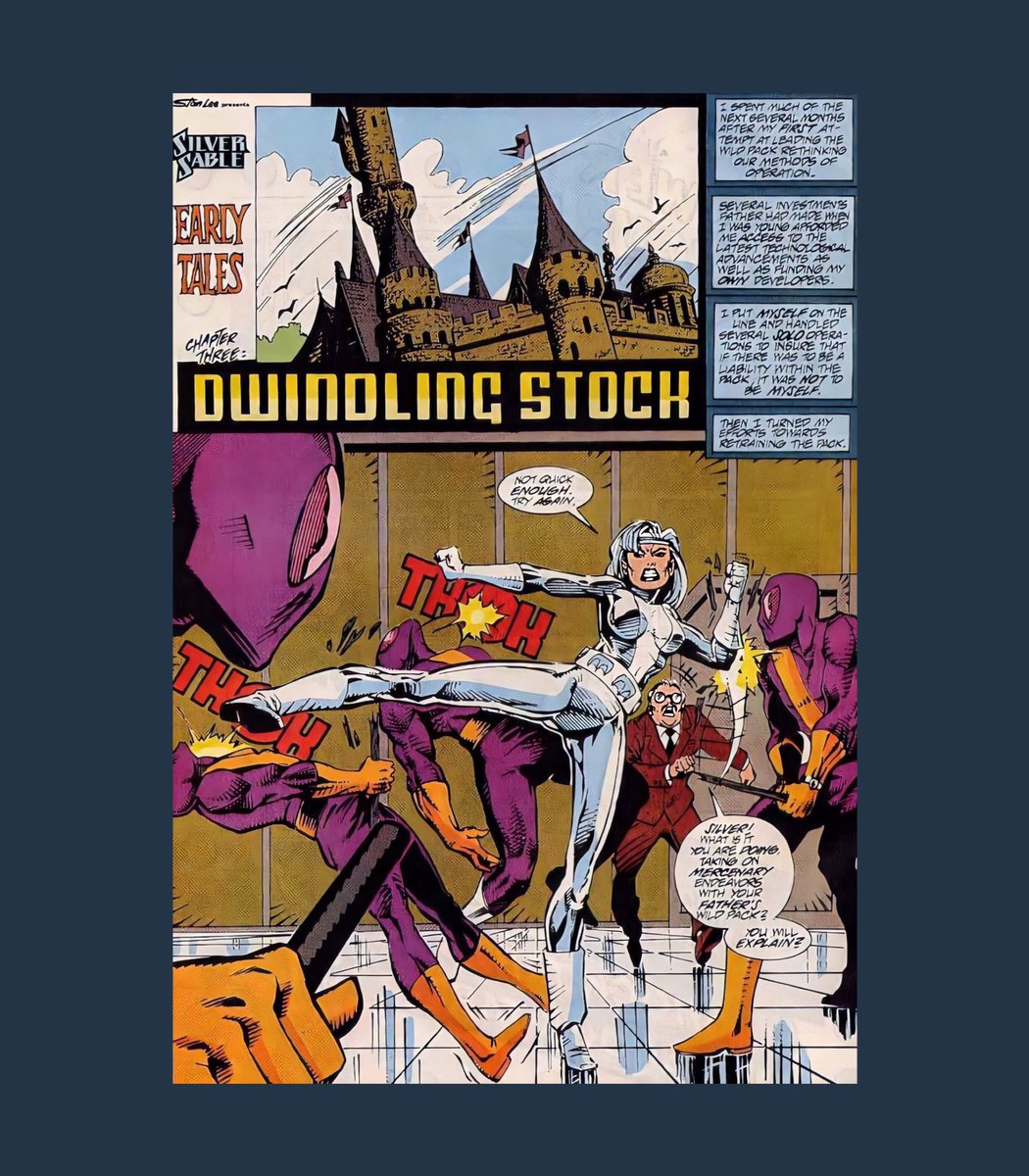 I don’t know how many times she wants to beat them up again and over again. - Silver Sable (1992) #14