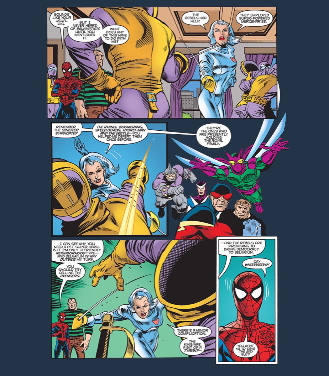 More fencing session. - Webspinners Tales of Spider-Man (1999) #17