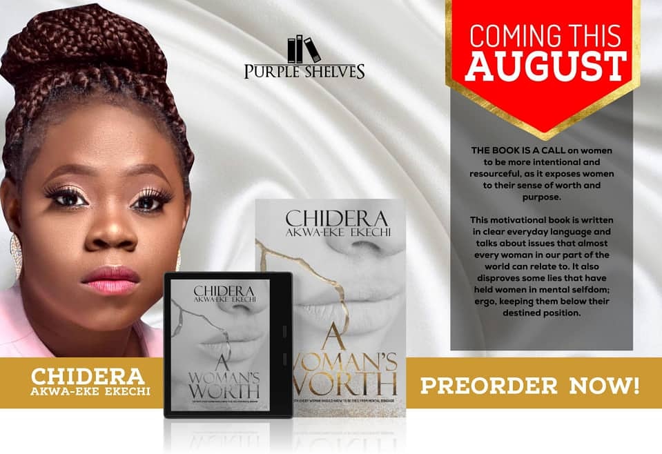 PurpleShelves's tweet photo. “… happiness is your right as a woman ... If you want genuine and reliable sources of 
happiness, look inwards, find yourself …”
— Chidera Akwa-eke Ekechi
#A Woman's Worth
#Transformativebooks. https://t.co/3a6rUBheP9