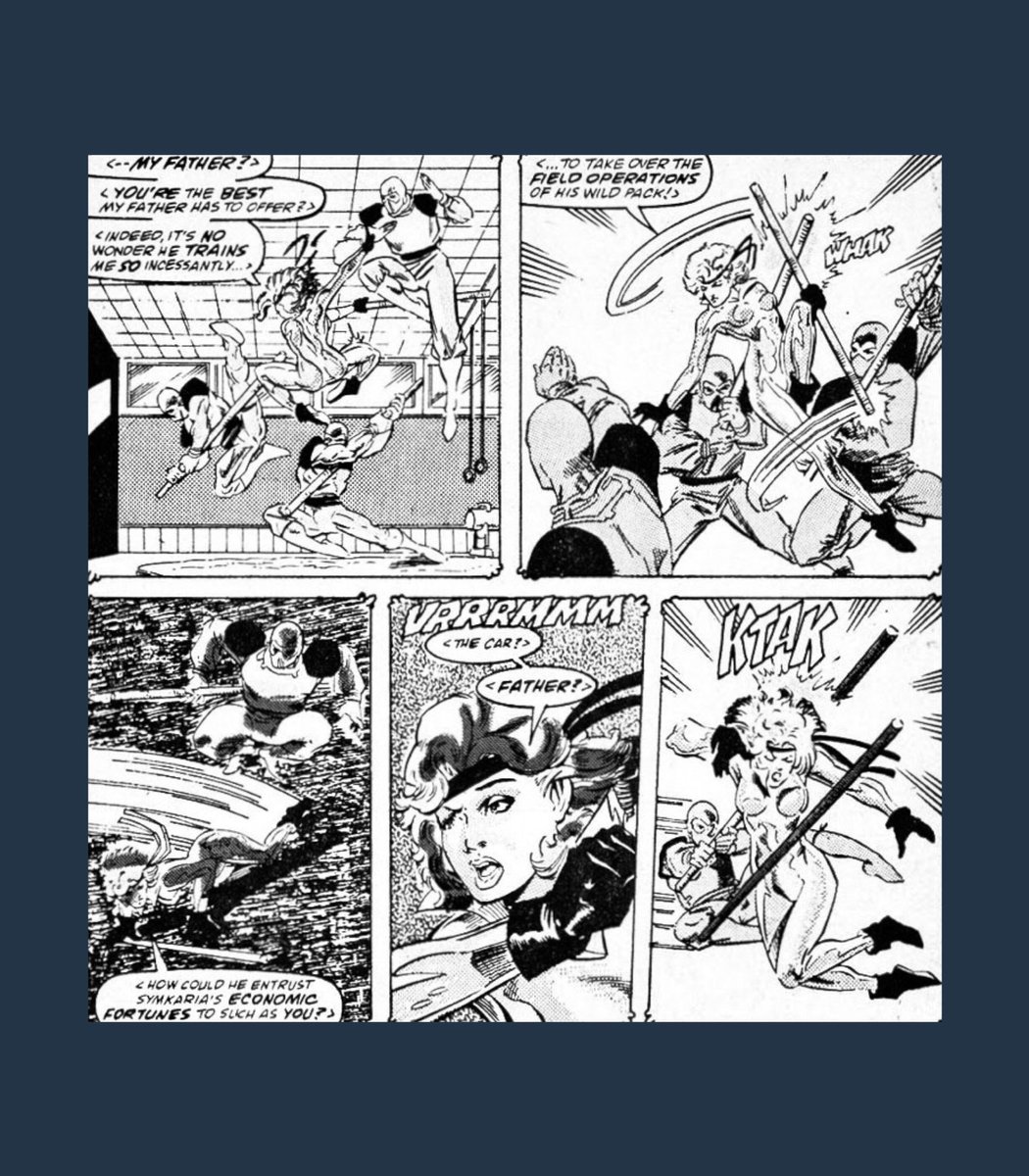 And more ninjas. This was in her early days when she started training. - Web of Spider-Man Annual 5 (1989)