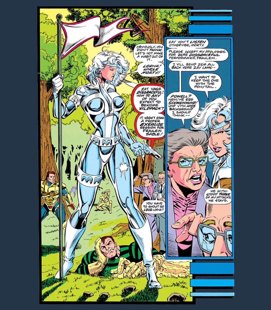 She basically beat her whole team even under the training session. - Silver Sable (1992) #1 pg 6-7