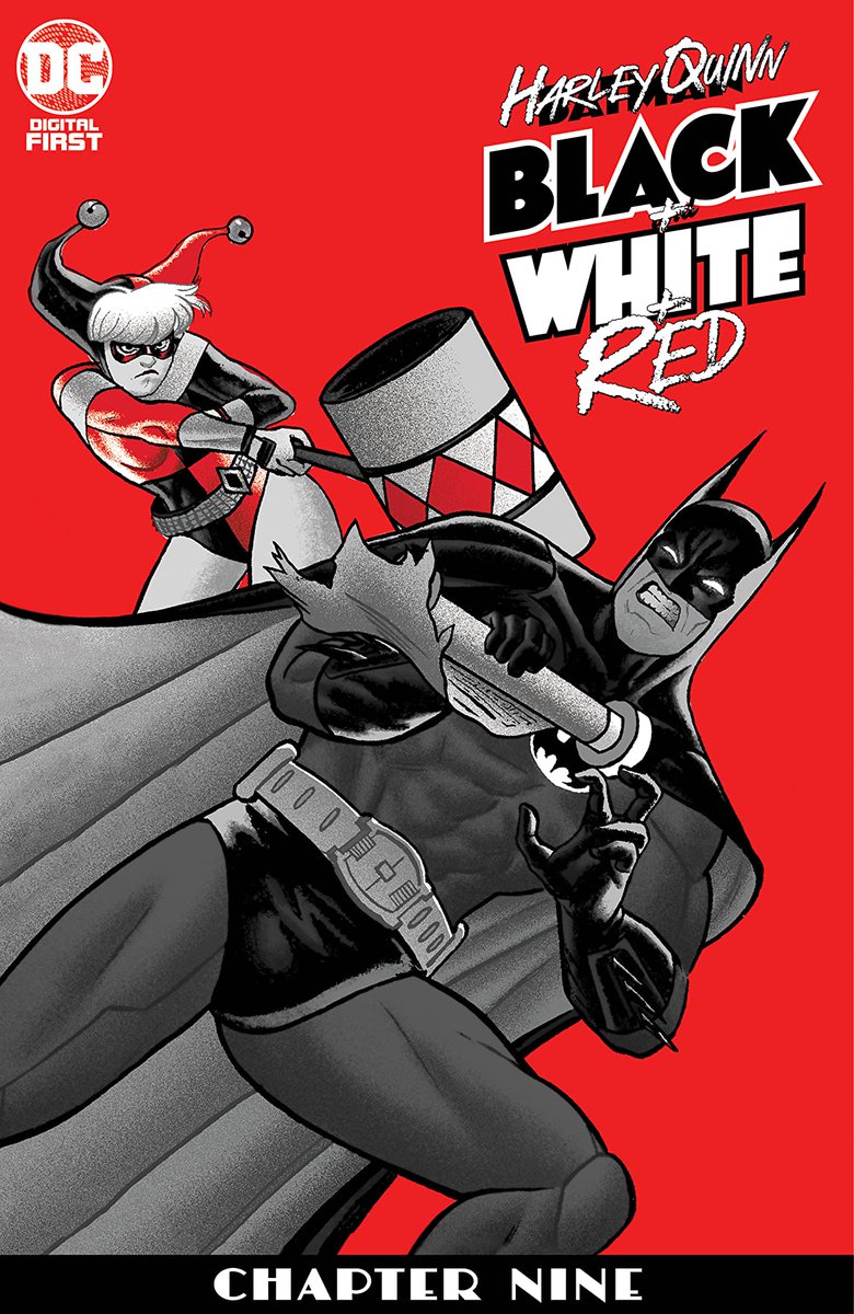 JOE QUINONES IN FULL EFFECT. One of comics' best and most versatile artists makes his writing debut in this week's chapter of HARLEY QUINN: BLACK & WHITE & RED. Harley Quinn finds herself kicked to the curb when she botches Poison Ivy’s best-laid plans...  https://www.readdc.com/Harley-Quinn-Black-White-Red-2020-9/digital-comic/T2121400095001?ref=c2l0ZS9hamF4U2xpZGVyL2Rlc2t0b3Avc2xpZGVyTGlzdC8zNDg5NQ