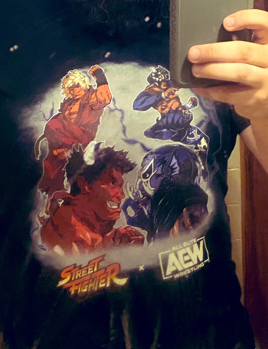 somenerds's tweet image. . @PENTAELZEROM &amp;amp; @ReyFenixMx Representin! Loving my new @NERDSClothingCo / @AEWrestling / @StreetFighter / @PWTees T-shirt. Also found the new @AewUnrivaled action figures. Pretty amazing! @snarfkris @the_sammy_kiss @Jazwares #NotSC #AEWDynamite #aewunrivaled #luchabros