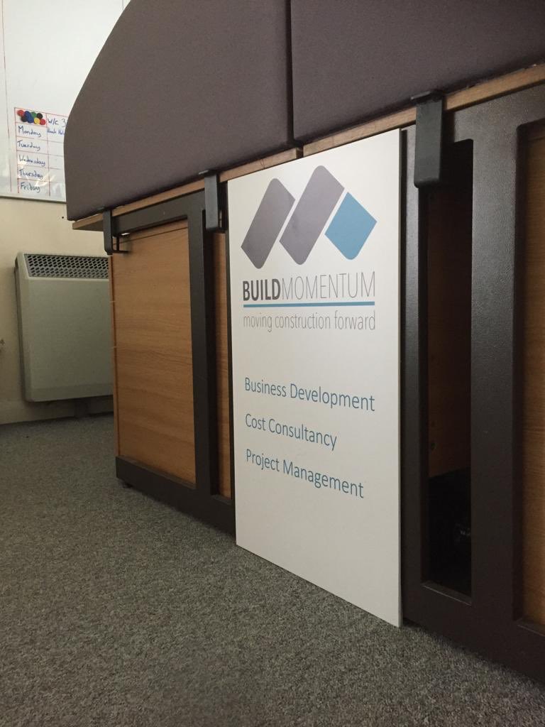 We’ve very pleased to have installed these #directtomedia #glass digitally #printed #graphics <a href="/Build_Momentum/">Build Momentum</a> offices a stunning #sign project - simple but elegant - let us advise you what we could do to enhance your company #signage - local company supplying locally