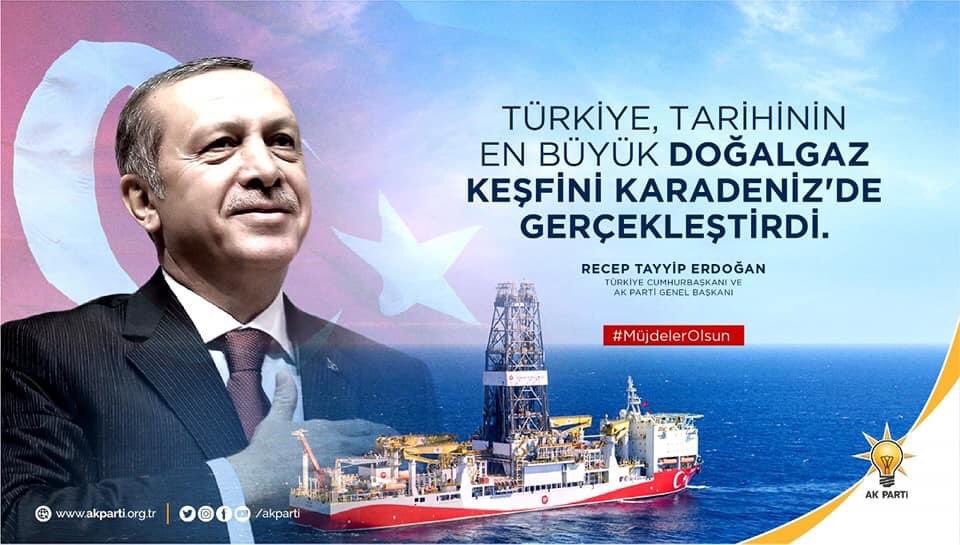 cevre_ak's tweet photo. "Her arayan bulamaz ama bulanlar arayanlardır."

Karadeniz'de Fatih Sondaj Gemimiz ile keşfedilen Türkiye tarihinin en büyük do��algaz keşfi ülkemize hayırlı olsun. 
#MuejdelerolsunTuerkiyem https://t.co/ofFz4483jy