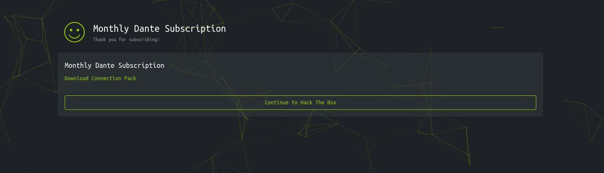 Let's go! 

#HackTheBox #Dante