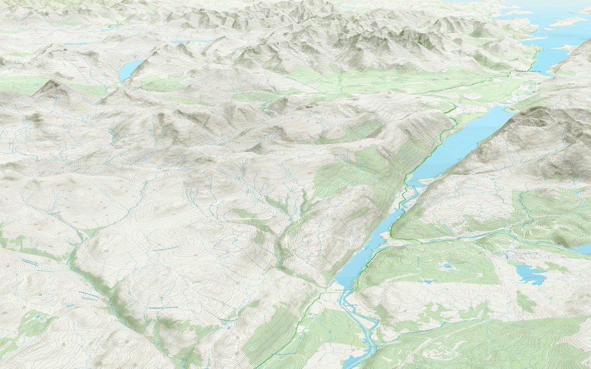steveattewell's tweet image. There&apos;s a live version of my 3D @OrdnanceSurvey Open ZoomStack map here steveattewell.com/zoomstack3d/

I&apos;ve thrown in some colour tweaks using CSS and some @CesiumJS fog adjustments for prettiness. This is fun! Seems to work ok on phones too. #WeAreOS #OSdevelopers