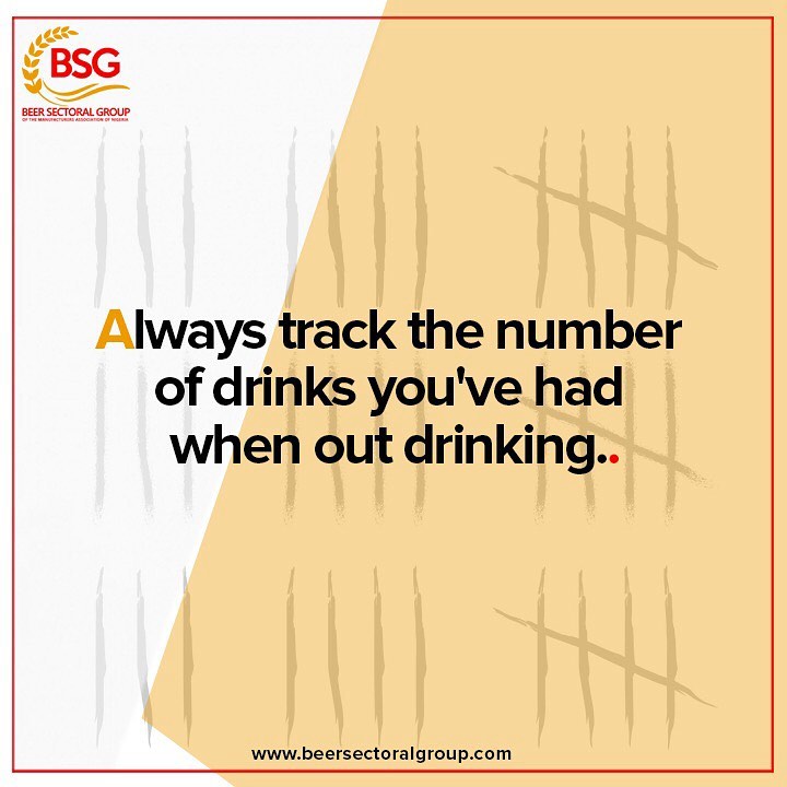When drinking, it is important to keep track of the number of drinks you’ve had to avoid excessive consumption.

However, if you have to drink, do not drive - if you have to drive, do not drink.
#BSG #CreatingValueResponsibly
