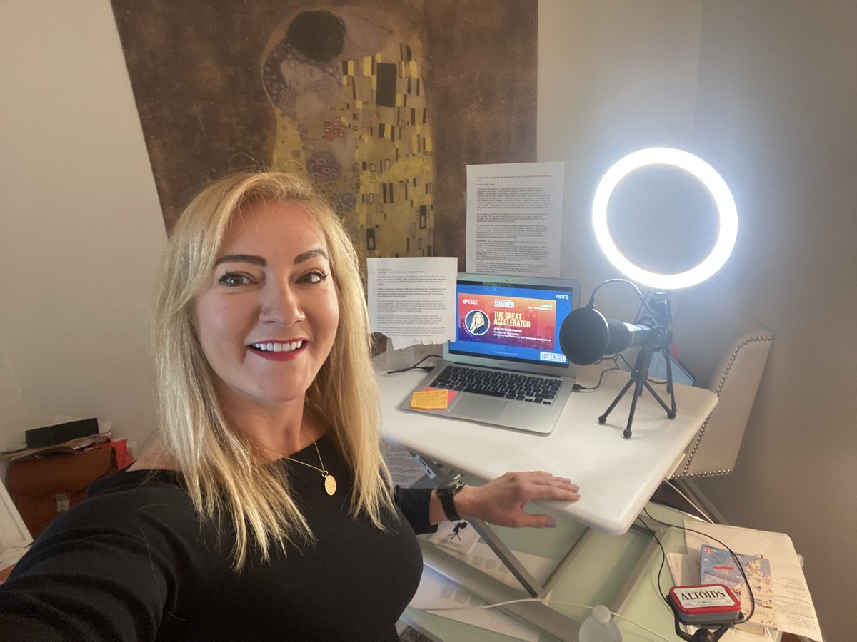 FINRA_Tech's tweet image. In case you missed it, here's a behind the scenes look at Jennifer Scandariato's keynote speech. She provided us with some career challenges she's personally faced during this pandemic and advice for others experiencing similar professional obstacles #tmatlc2020 #Inspire