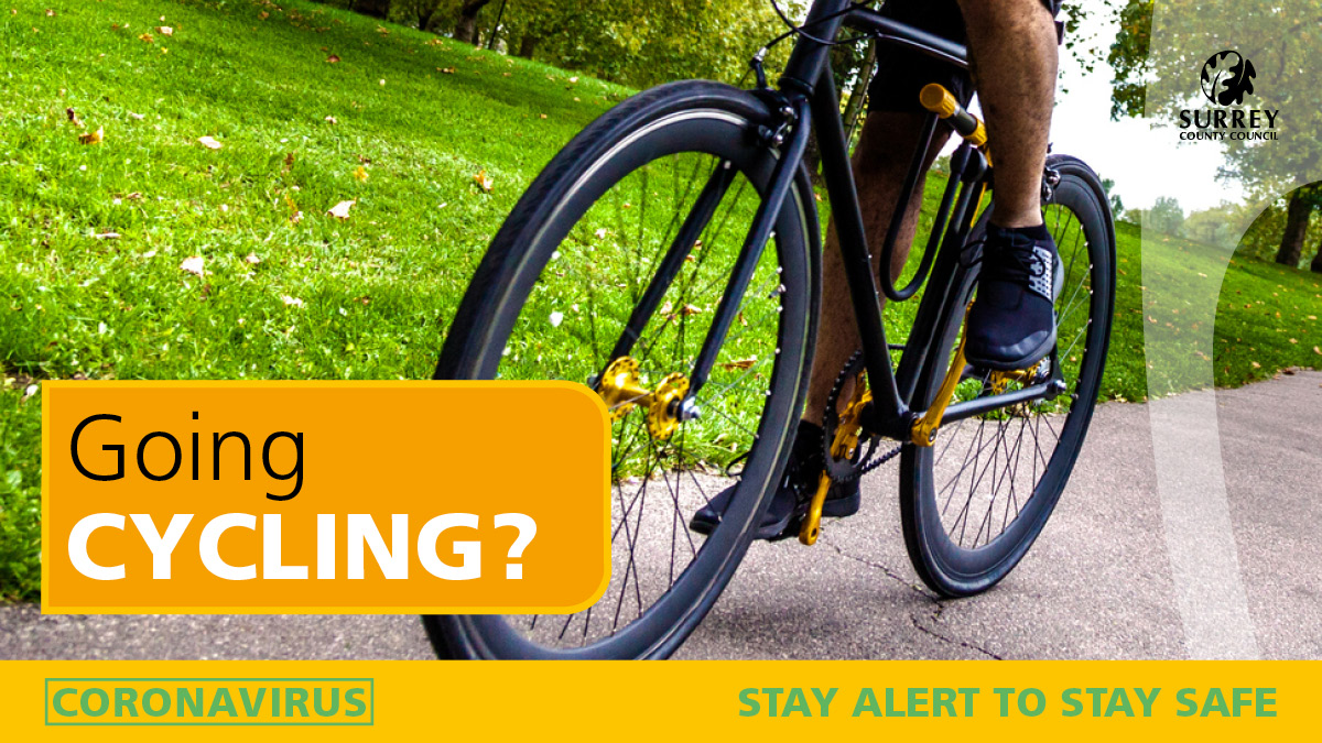 ElmbridgeBC's tweet photo. With more people cycling on Surrey’s roads during August – please can motorists and cyclists be careful of each other, give each other space #bekind #cyclespace #roadsafety https://t.co/57yfZDbz0g