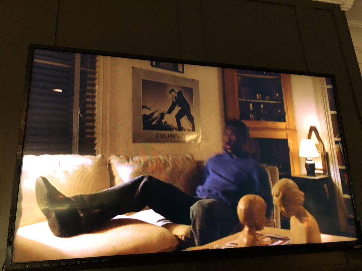 Hey <a href="/ArgoMemphis/">Argo Memphis</a> and <a href="/AliciaDean/">Alicia Dean</a> I have an Elvis sighting!! I was watching Eddie Murphys “The Golden Child” (don’t judge me. It’s funny!) and look who makes an appearance on Eddies apartment wall! Gotta get Eddie to <a href="/VisitGraceland/">Graceland</a>. He’s a huge fan!!!!
