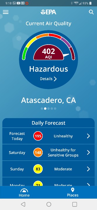 hadewest1's tweet photo. @ksby current air quality in North county https://t.co/2NaSeFwj5n