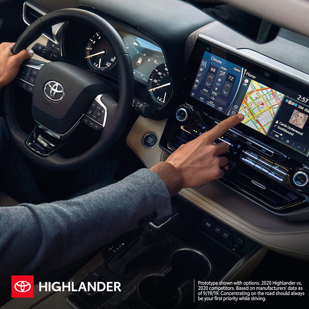 ClasToyota's tweet photo. Dear Tech, You swiped right and found me. Stoked, Highlander. https://t.co/pZeAgA4pTv https://t.co/8pNuW8qGIY