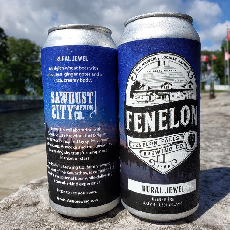 fenelonbrewco's tweet photo. Announcing the release of our collab beer with our friends @sawdustcitybeer that celebrates all that Muskoka and the Kawarthas have to offer.
The Rural Jewel is a #Belgianwheat #beer that combines citrus zest, ginger notes and a rich, creamy body.
#fenelonbrewco #supportlocal https://t.co/F8wfrlkvY4