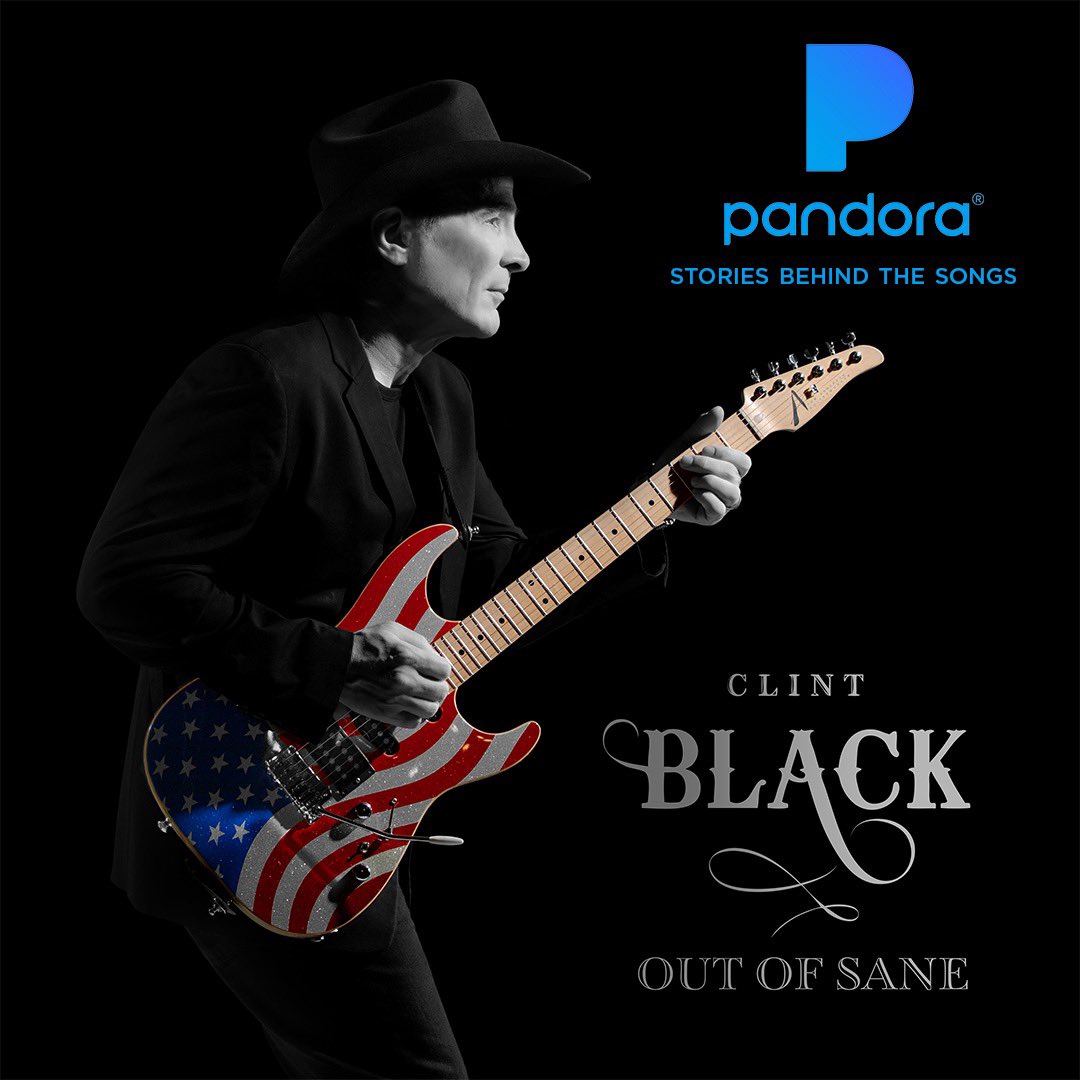 Clint_Black's tweet photo. Listen to the Stories Behind #OutOfSane and my album process on @pandoramusic! Listen here 👉🏼 https://t.co/FjiKiQKZYa https://t.co/bPdpCduPl8
