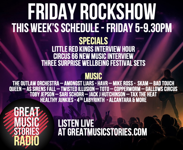 GuyB_rockshow's tweet photo. A special song next. Second new tune tonight from #HAVR - #nowplaying 'time will put your enemies in the ground' on https://t.co/QwdpOSZDCT radio. @carrieinglasgow
Tunes on the way from @OfficialTIband #Toto @copperwormUK @JackJHutchinson and @GallowsCircus ... #marvs! https://t.co/XjCgBfRamC