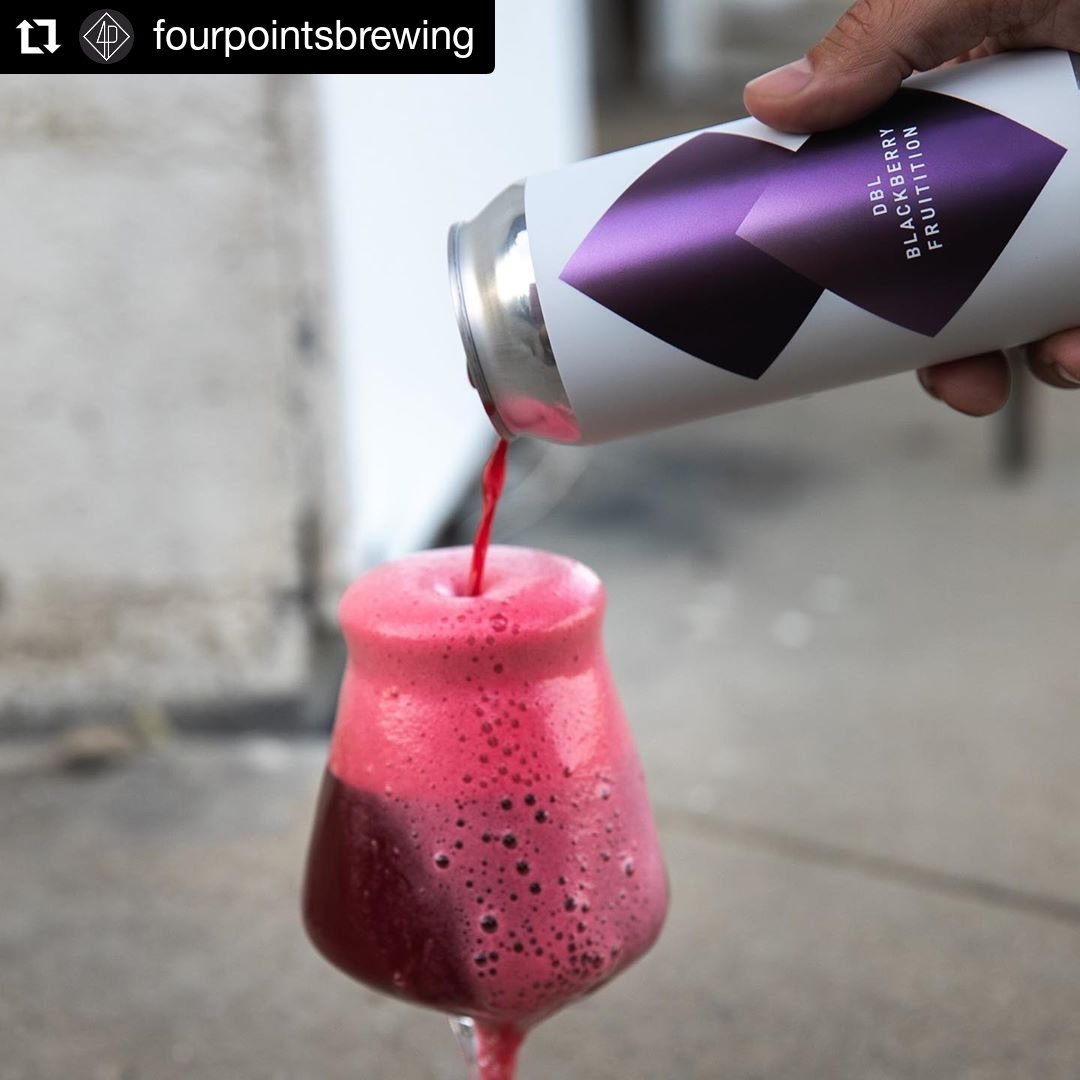 Can Release Announcement @FourPointsBrewsDBL Blackberry Fruitition (Fruited Sour, 8%)&Fourth Street + Lotus (IPA, 6.6%)