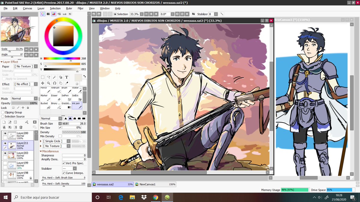 I drew my oc after 2384727483243249 years 