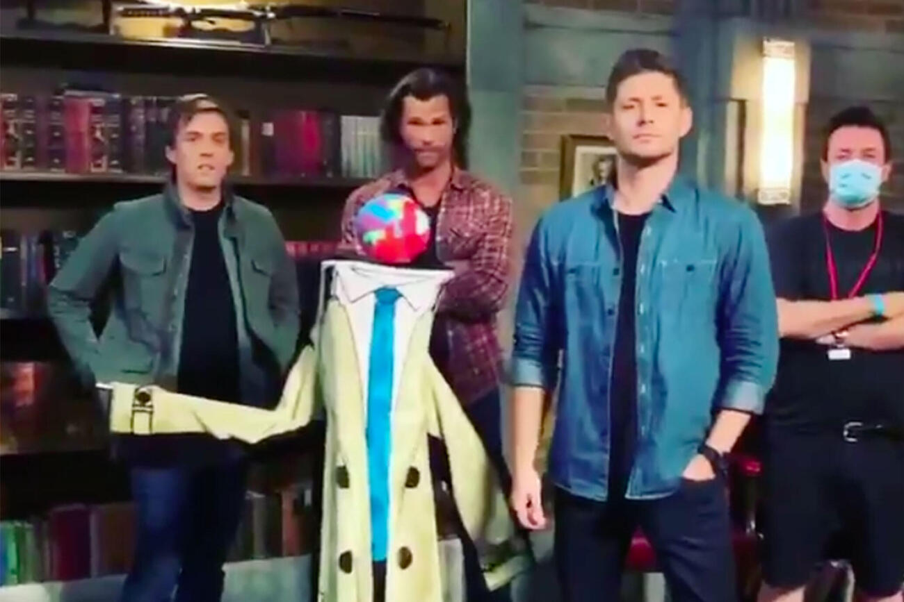 Watch the cast and crew sing Happy Birthday to from set  
