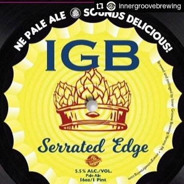 Can Release Announcement @InnerGrooveBrewSerrated Edge (NEIPA, 5.5%)&Jitter Bug (Coffee Blonde Ale, 5.3%)