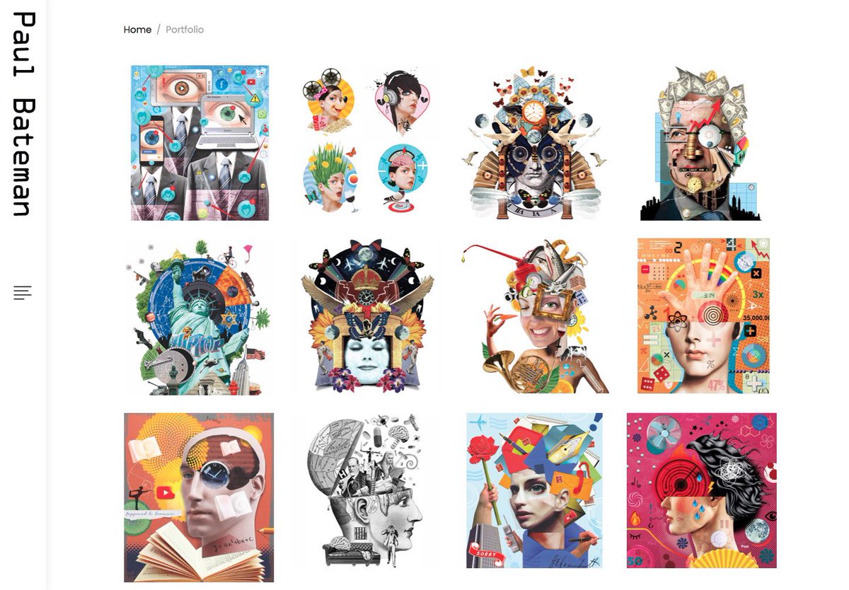 My brand new website launched today, check it out at paulbateman.com #illustration #Illustrator #collage #montage #portfolio #photomontage #art