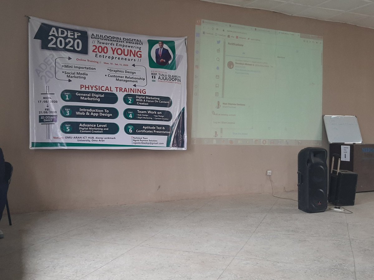 jcmcofficial1's tweet photo. #ADEP2020
If Rep Tunji Raheem Olawuyi Ajuloopin can distinguished himself by training up to 200 #youths across kwara. Other representatives should also be more available in their constituency. #AjuloIsWorking https://t.co/JMnI87T6ky