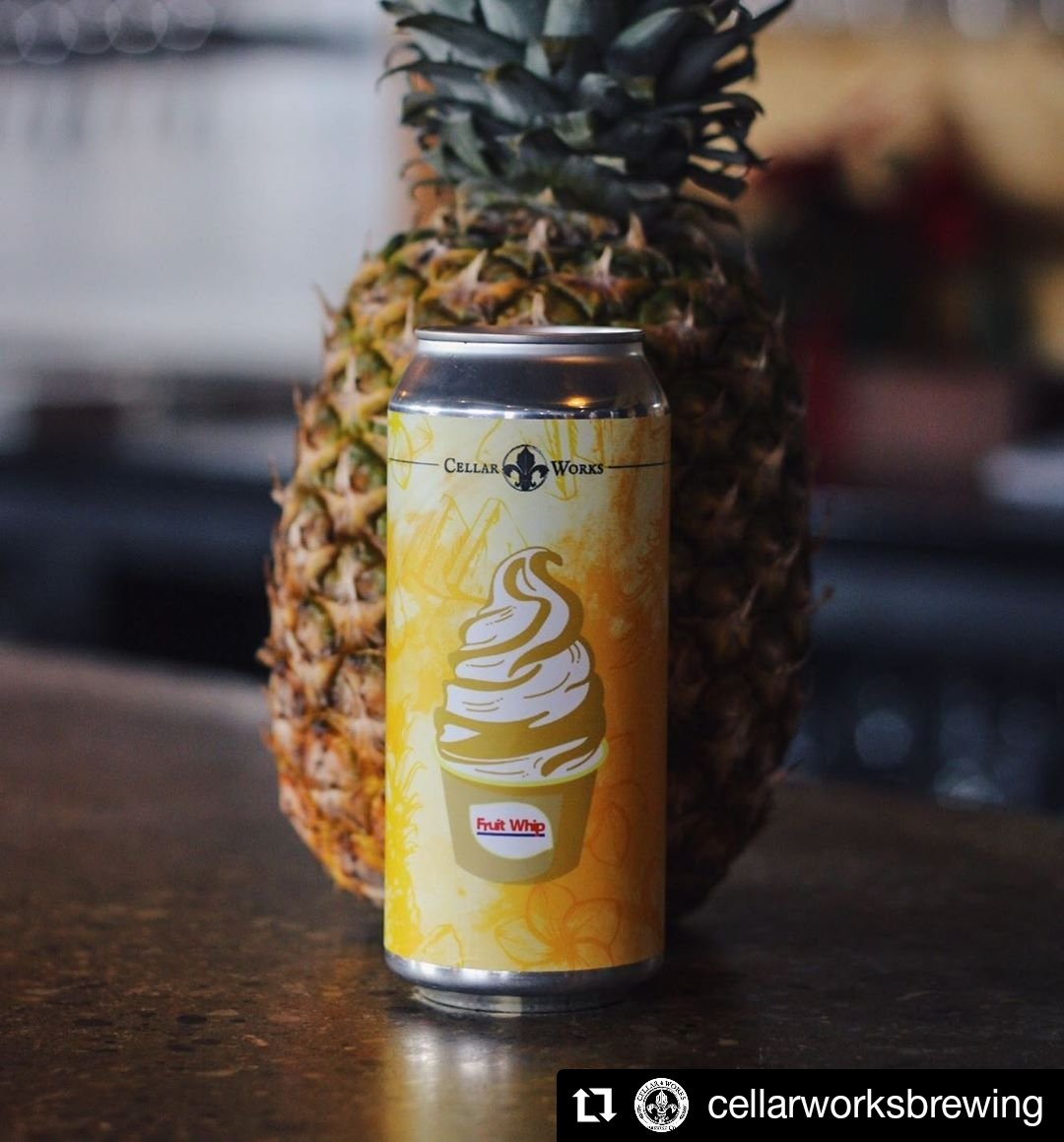 Can Release Announcement @cellarworksbrewFruit Whip: Pineapple (Smoothie Sour, 7%)