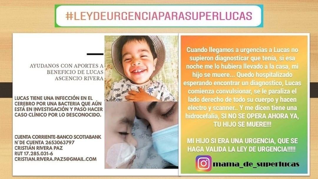 yaelratoratona's tweet photo. #Leydeurgenciaparasuperlucas @leonardofarkas @meganoticiascl @CHVNoticias @ValdebenitoNata Todo aporte suma ❤️ difundir ! https://t.co/lPIwGlVThX