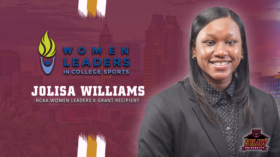 ShawBears's tweet photo. GENERAL: WILLIAMS OF SHAW SELECTED AS RECIPIENT OF NCAA DII WOMEN LEADERS X GRANT https://t.co/jrok8aFpIr https://t.co/AOLiMsqjM8